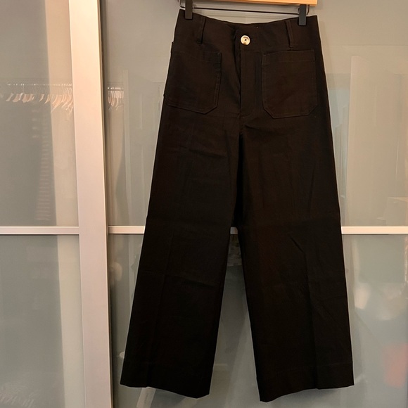 Anthropologie Maeve The Colette Magic Fabric Crop Wide-Leg Pants - Picture 5 of 8